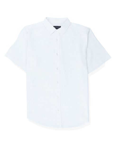 Image de Chemise voile de coton MC  unité -  4 XL BLANC
