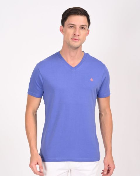 Image de T shirt col V unité -  M LILAS